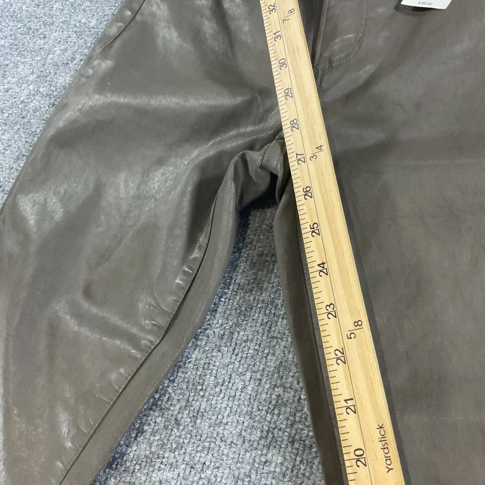 Banana Republic Womens 28 Skinny Pants Brown Coated Stretch Casual Jeans New